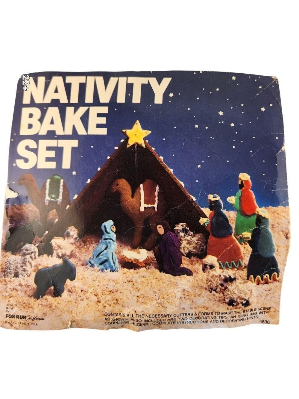 Fox Run Nativity Bake Set With Holiday-Themed Cookie Cutters & Recipes